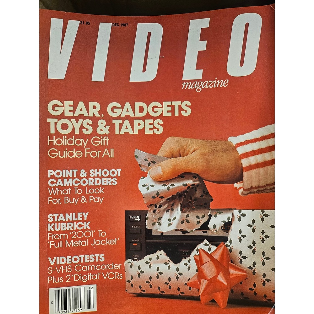 Vintage Video Magazine December 1987 Stanley Kubrick Full Metal Jacket VCR Guide